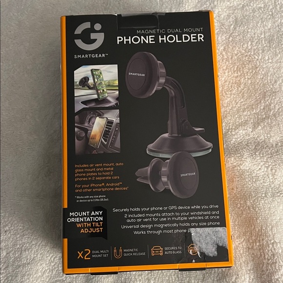 SmartGear Magnetic Dual Mount Phone Holder - Picture 3 of 4